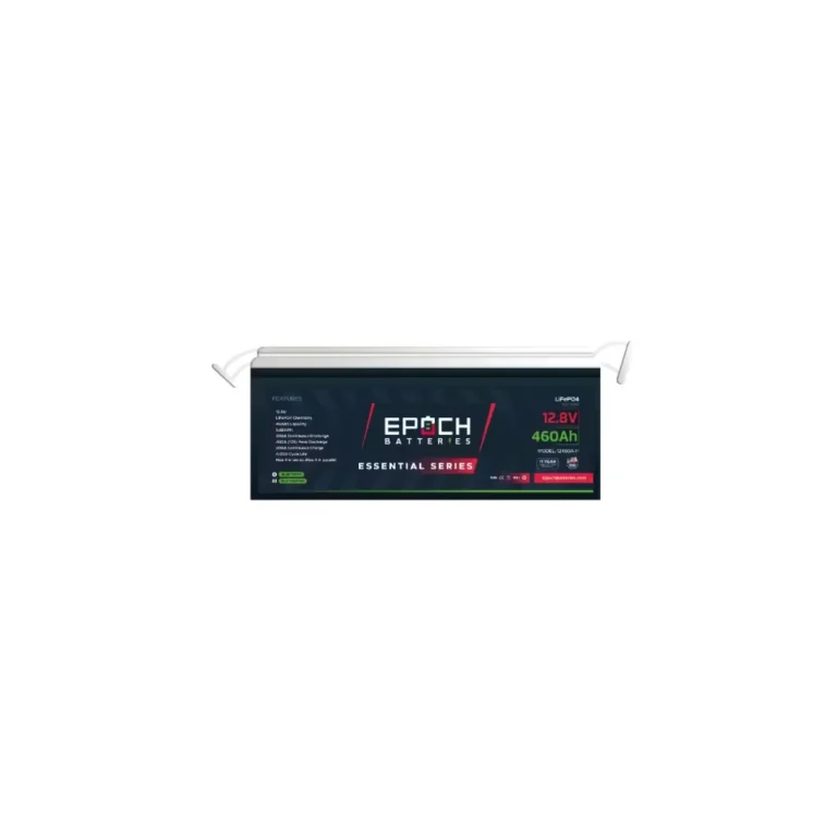 Epoch 12V 460Ah Marine Lithium Battery – Essential Series Heated & Bluetooth LiFePO4 Deep Cycle