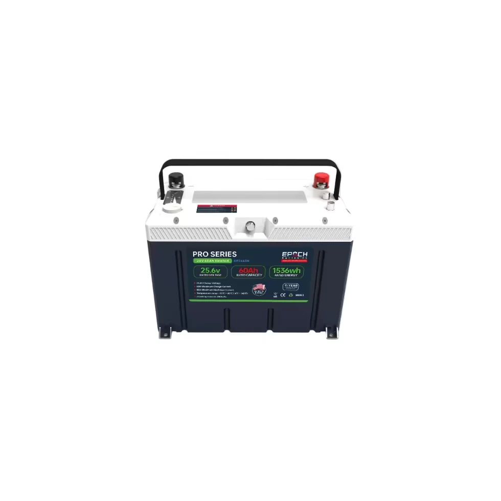 Epoch 24V 60Ah Marine Lithium Battery – Pro Series LiFePO4 | Heated, Bluetooth & Victron Compatible