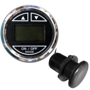 Faria Chesapeake Black 2 Depth Sounder w/Thru-Hull Transducer