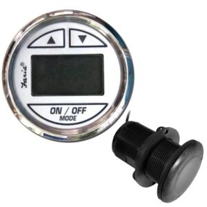 Faria Chesapeake White SS 2 Depth Sounder w/Thru-Hull Transducer