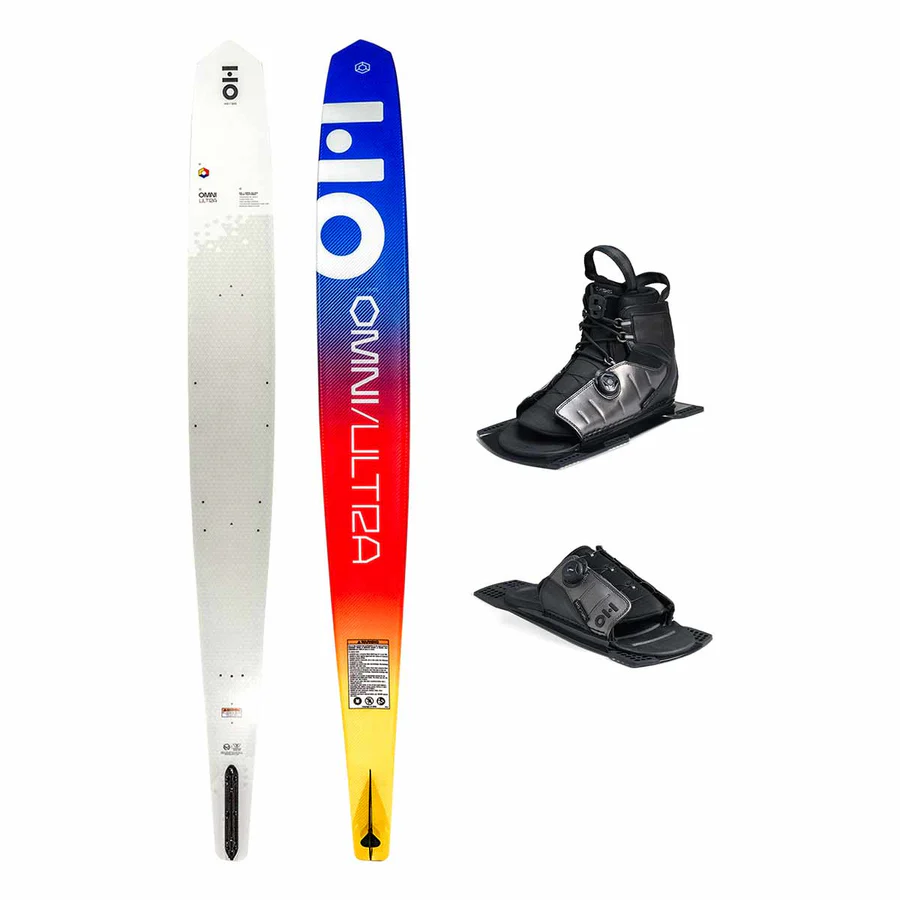 HO Omni Ultra White Slalom Ski w/ Stance ATOP Binding and ATOP Rear Toe Plate