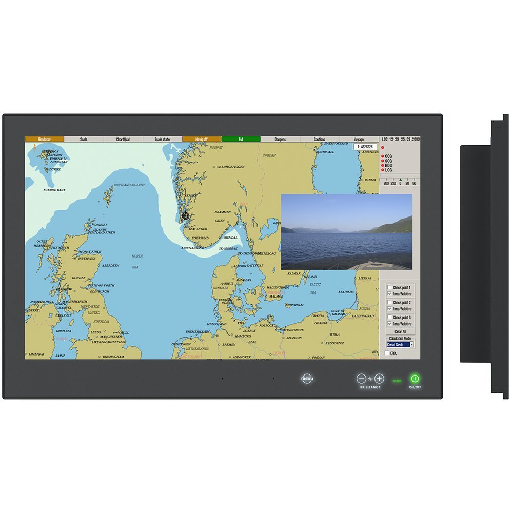 Hatteland Series X – Generation 2 (G2) 24 Multi-Power Display w/Buttons – AC/DC 24V