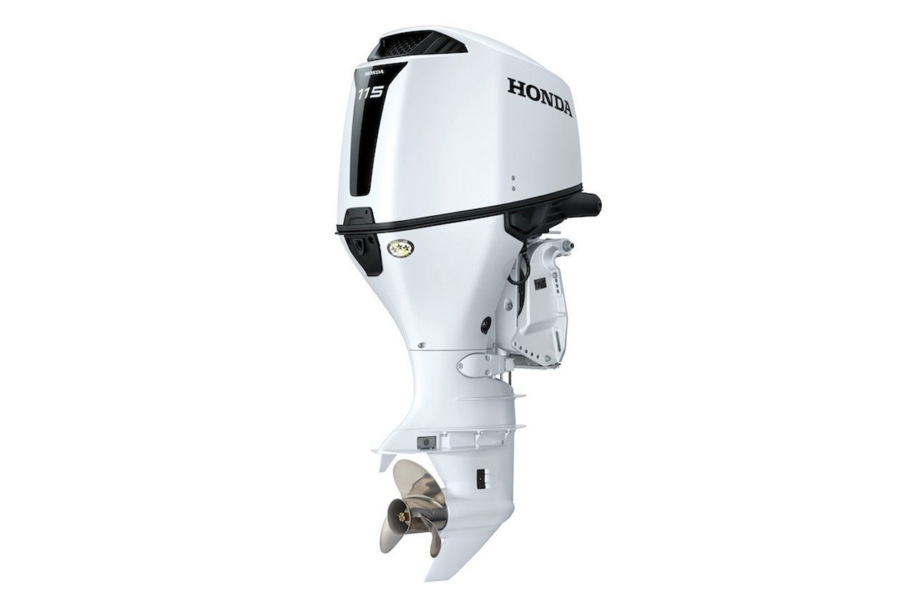 Honda BF115JK1XRA 115HP in White 25″ Shaft Standard Rotation Remote Mechanical