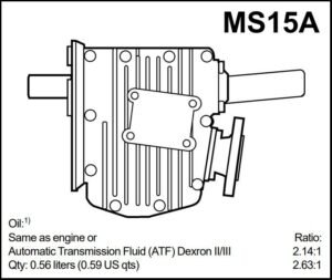 Volvo Penta MS15A 2.14 Marine Gearbox