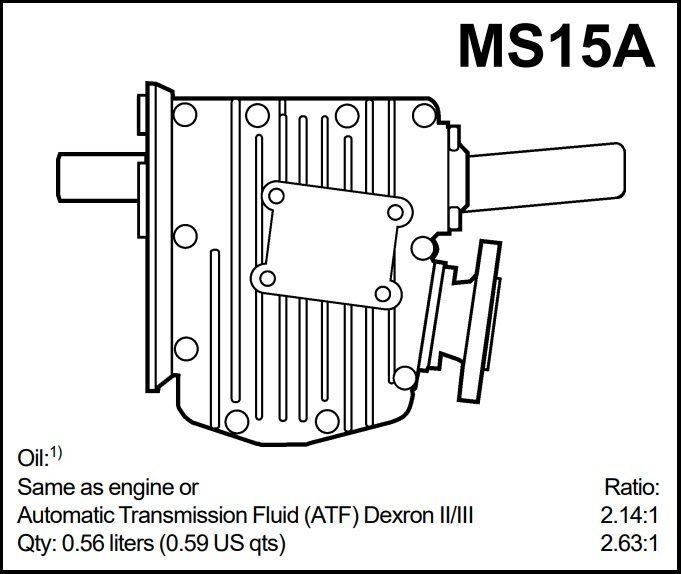 Volvo Penta MS15A 2.14 Marine Gearbox