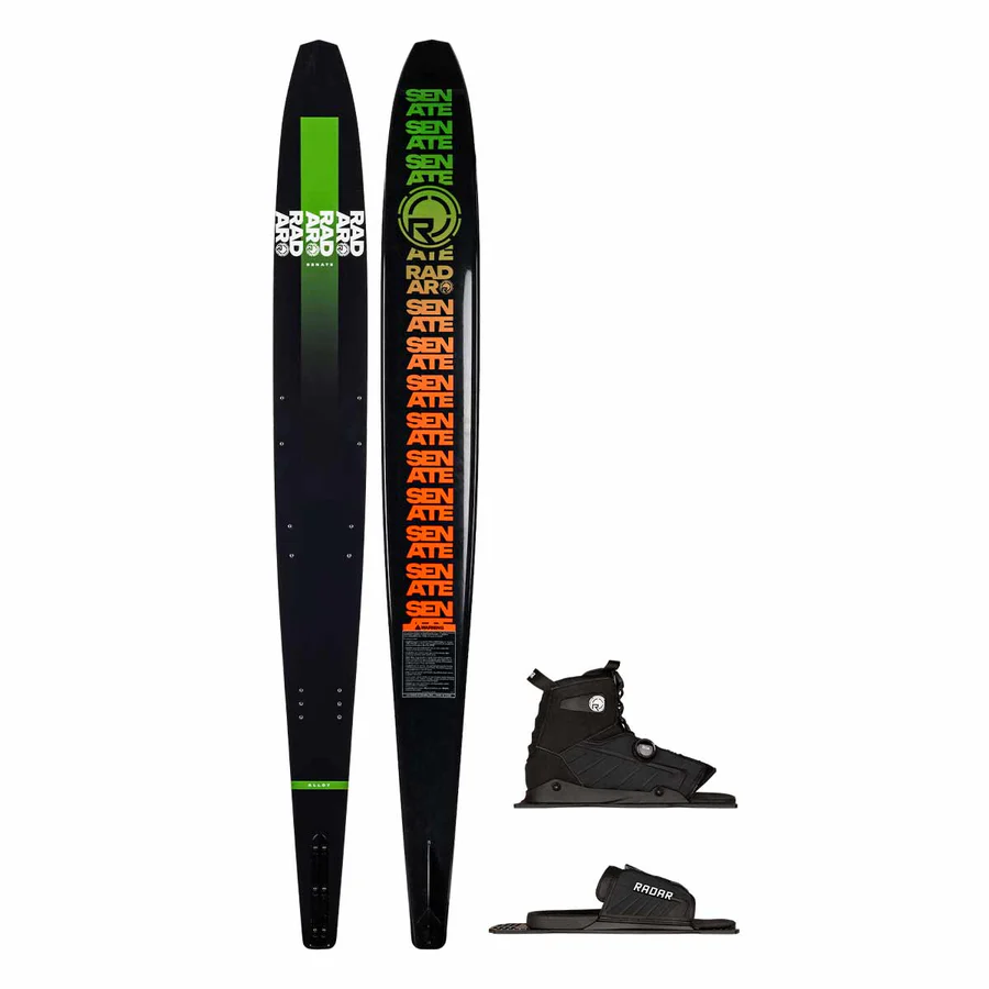 Radar Senate Alloy Slalom Ski w/ Vector BOA Binding and Adjustable Rear Toe Plate