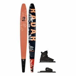 Radar Women’s Lyric Alloy Slalom Ski w/ Lyric BOA Binding and Adjustable Rear Toe Plate