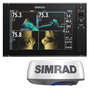Simrad NSS12 evo3S Combo Multi-Function Chartplotter/Fishfinder Radar Bundle HALO20+ – No HDMI Video Outport