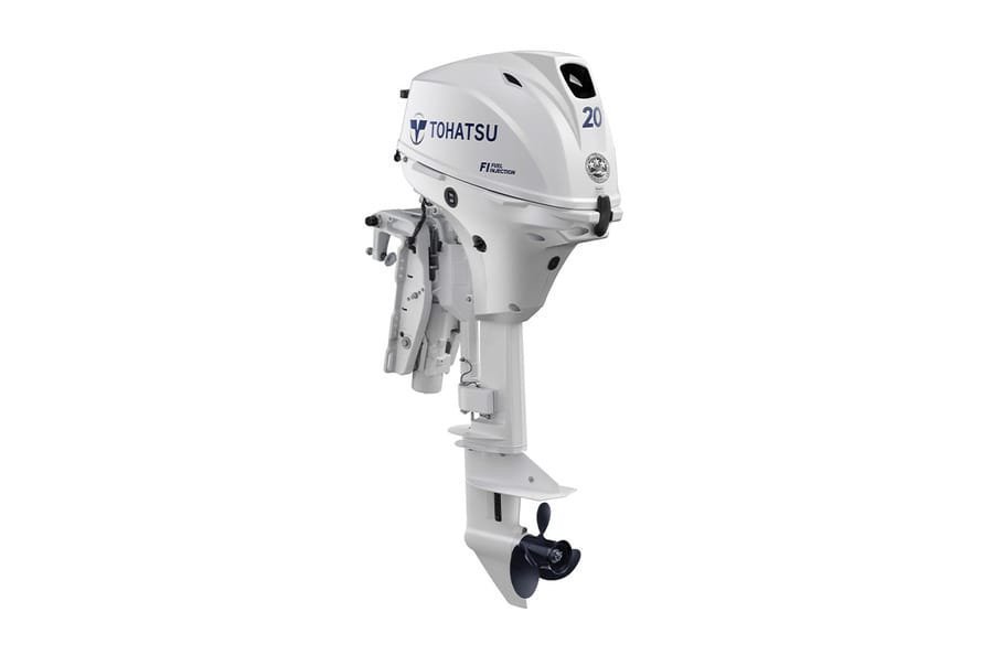 Tohatsu MFS20EWEPTS 20HP – EFI White Power Tilt Remote 15-Inch