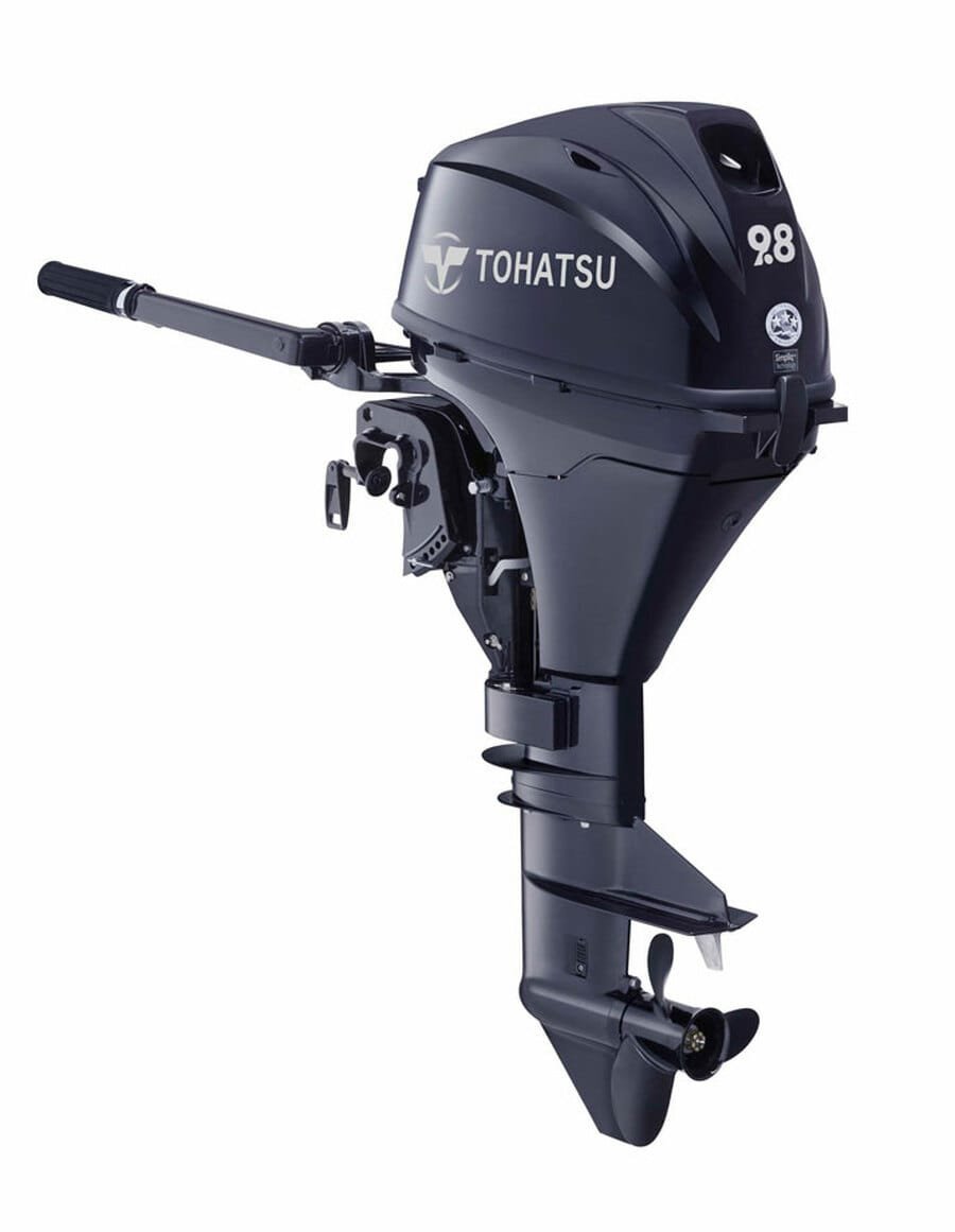 Tohatsu MFS9.8BEFS 9.8HP – Electric Start Tiller 15-Inch Shaft