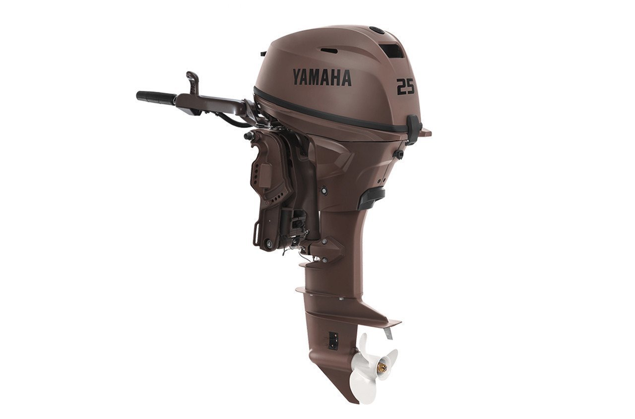 Yamaha F25SWHC3 25HP – Matte Brown 15″ Shaft Tiller Electric & Manual Start