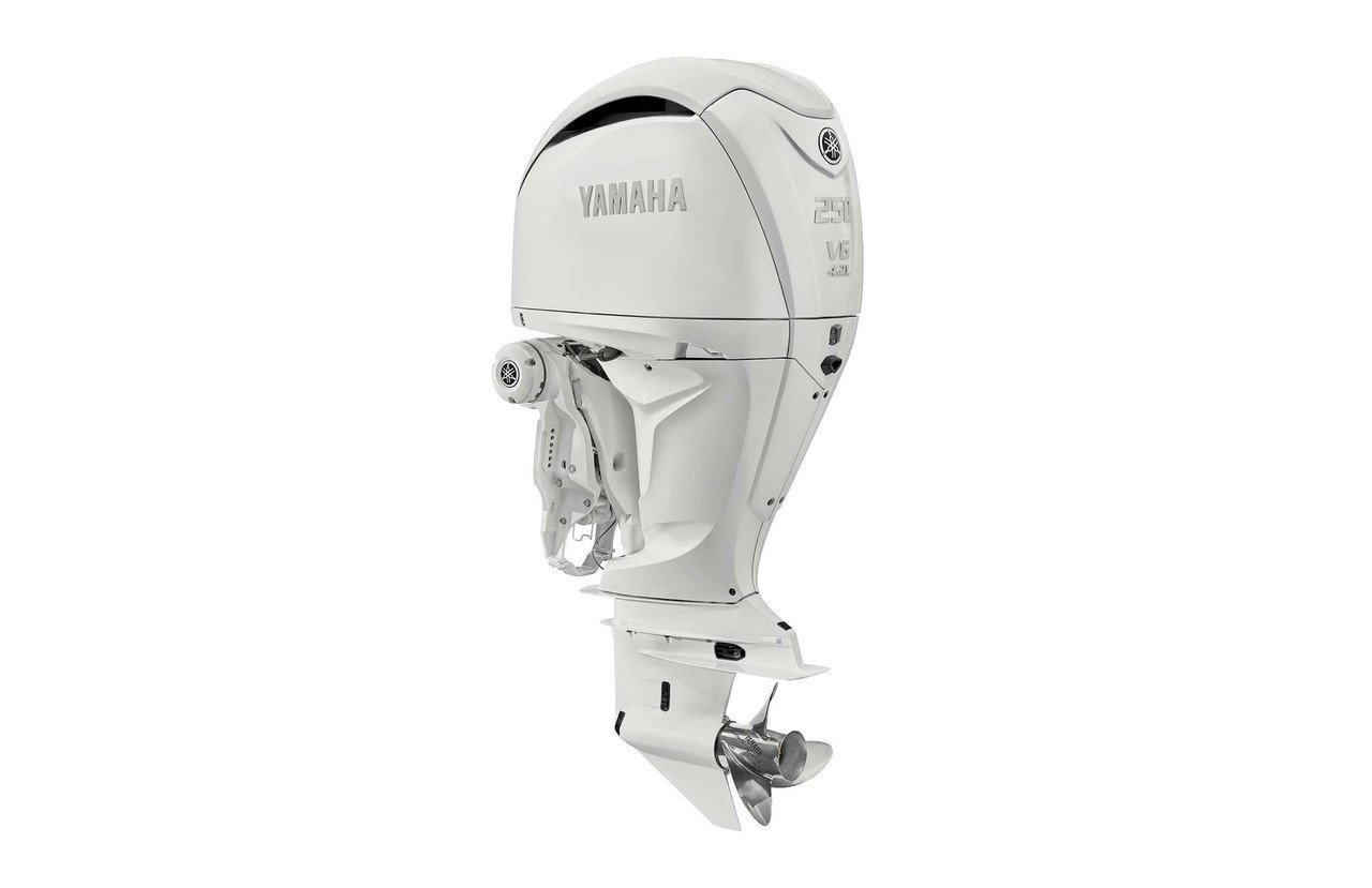 Yamaha LF250ESB2 250HP – DEC 35″ Shaft Counter Rotation in White