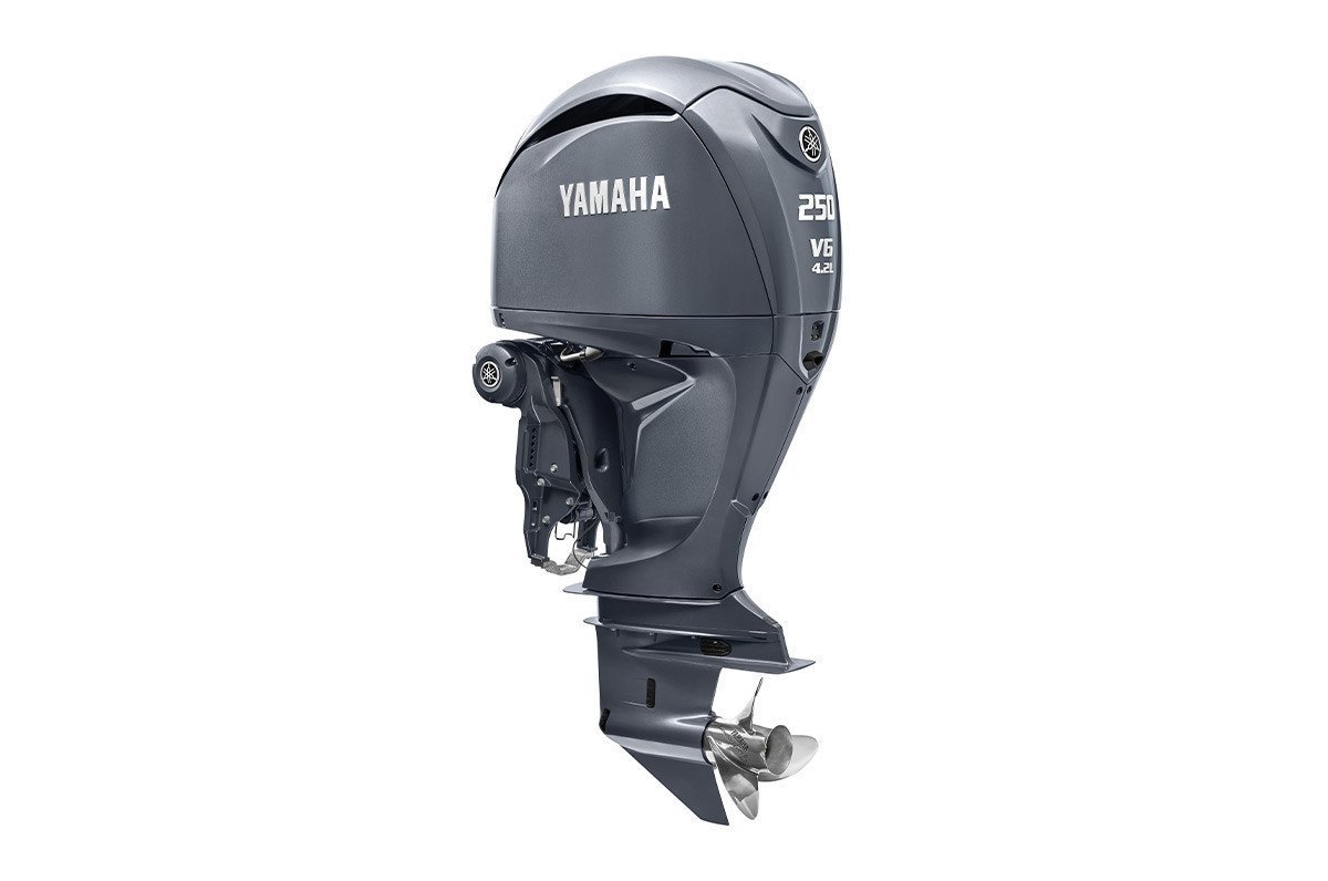 Yamaha LF250USB 250HP – DEC 30″ Shaft Counter Rotationin Gray