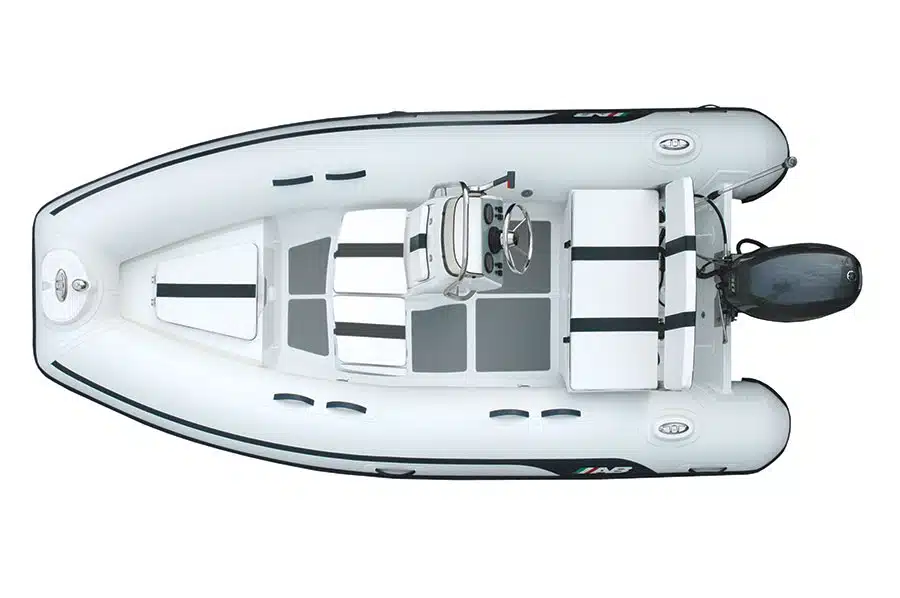 AB Lammina 13 AL Blue 13′ Blue Aluminum Inflatable Boat